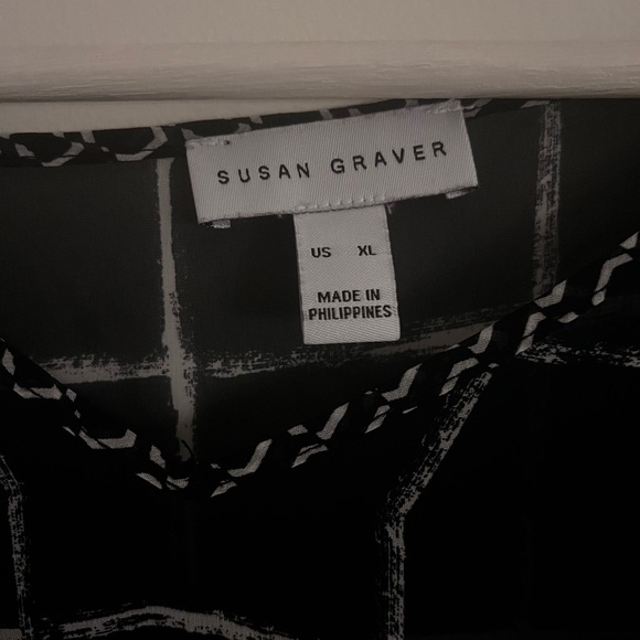 Susan Graver Open Shouldered Poncho - Picture 2 of 4